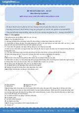 Đề thi giữa kì 1 KHTN 8 Cánh diều - Đề số 9